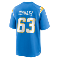 Los Angeles Chargers Tyler Biadasz Powder Blue Team Game Jersey