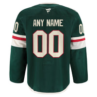 Minnesota Wild Green Home Authentic Pro Custom Jersey