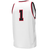 #1 White Texas Tech Red Raiders Throwback Replica Basketball Jersey