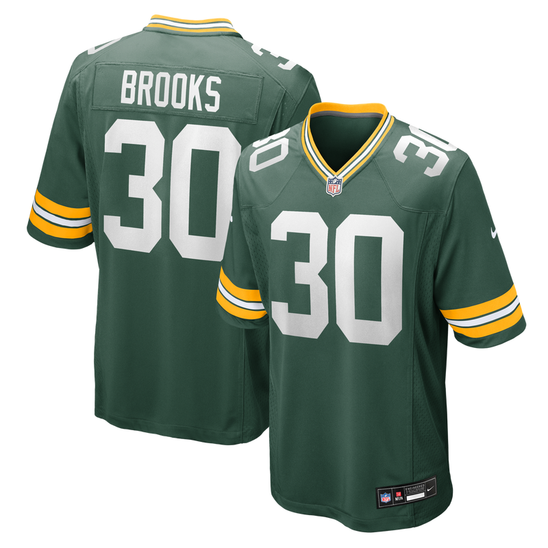 Green Bay Packers Chris Brooks Green Team Game Jersey