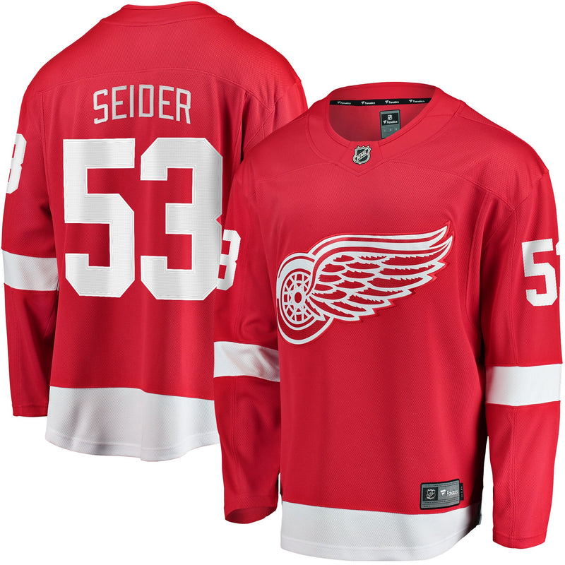 Detroit Red Wings Moritz Seider Red Home Breakaway Player Jersey