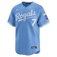 Kansas City Royals Bobby Witt Jr. Light Blue Alternate Limited Player Jersey