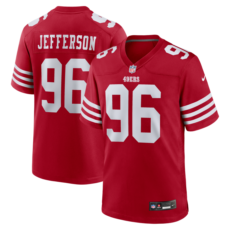 San Francisco 49ers Jordan Jefferson Scarlet Team Game Jersey