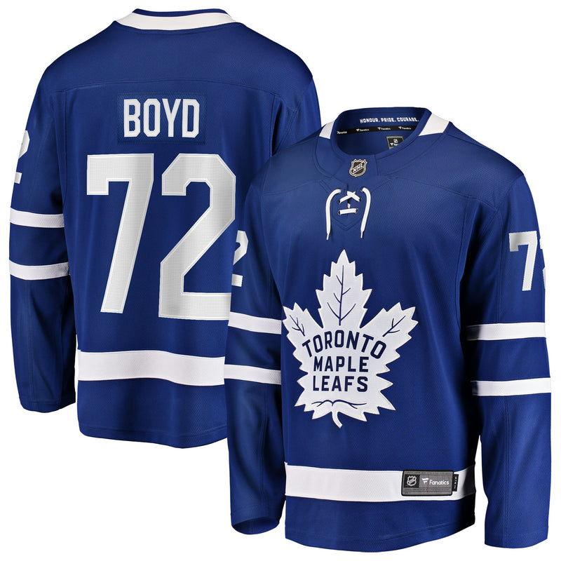 Toronto Maple Leafs Travis Boyd Blue Home Breakaway Jersey
