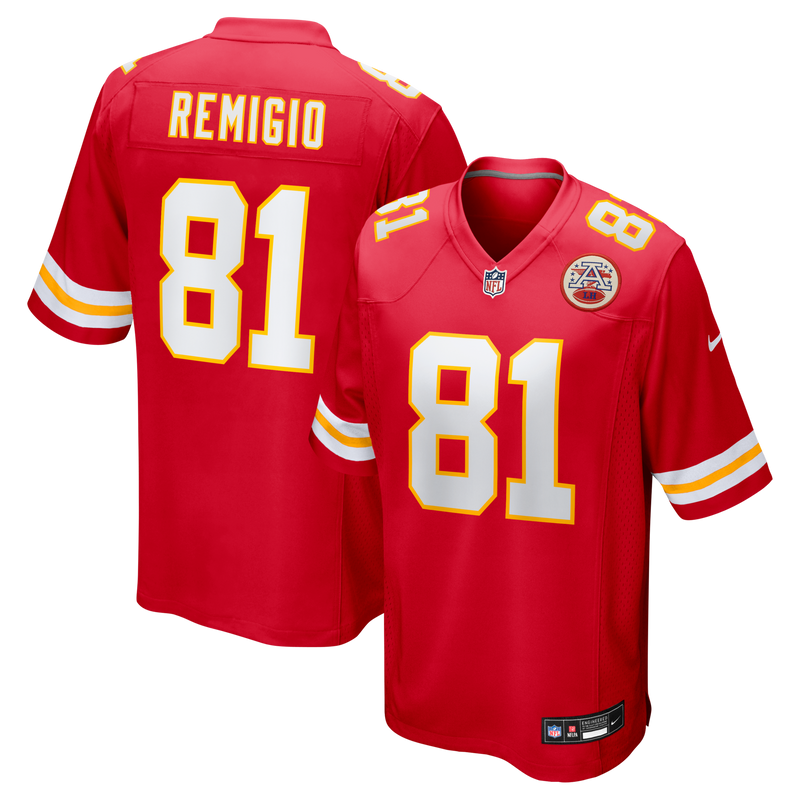 Kansas City Chiefs Nikko Remigio Red Team Game Jersey