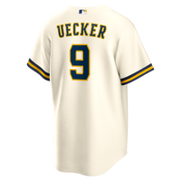 Milwaukee Brewers Bob Uecker Cream Home Retired Player Replica Jersey