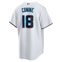 Miami Marlins Griffin Conine White Home Replica Jersey