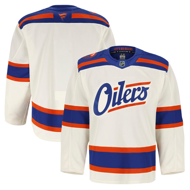 Edmonton Oilers Light Beige Alternate Authentic Pro Jersey