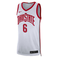 LeBron James White Ohio State Buckeyes Limited Basketball Jersey