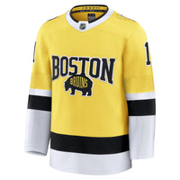 Boston Bruins Jeremy Swayman Gold 2026 NHL Stadium Series Premium Jersey