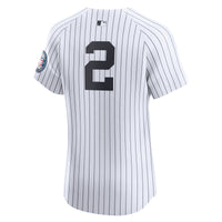 New York Yankees Derek Jeter White Home 2020 Hall of Fame Induction Patch Elite Player Jersey