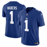 New York Giants Malik Nabers Royal Team Vapor F.U.S.E. Stitched Limited Jersey