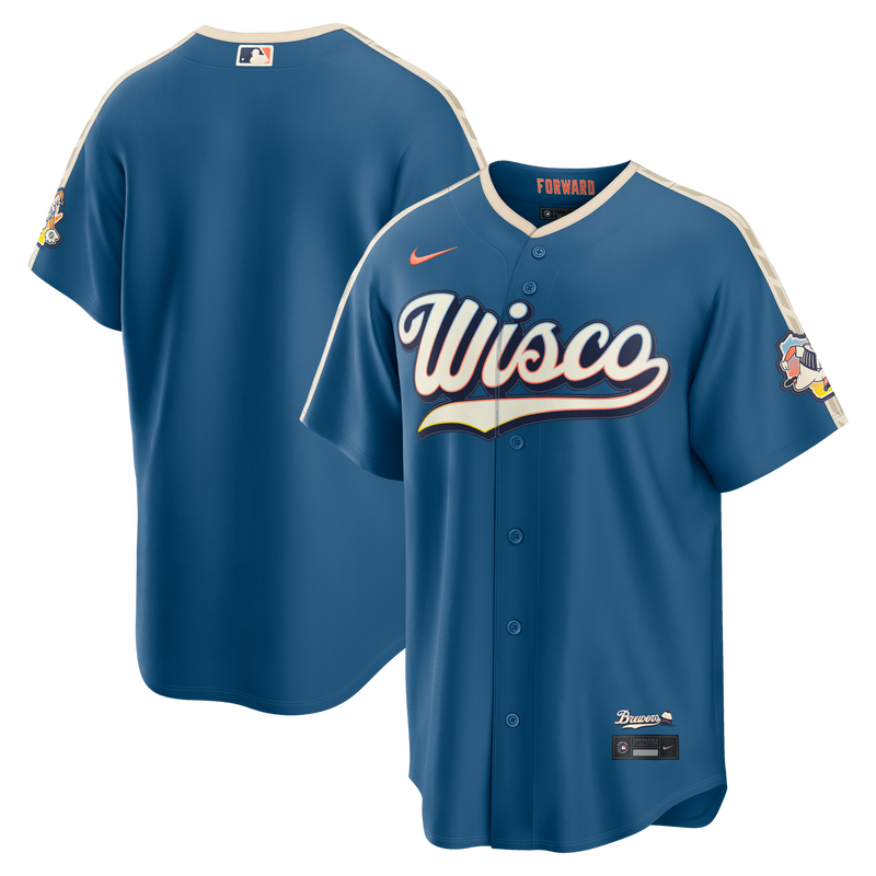 Milwaukee Brewers Mineral Blue 2026 City Connect Stadium Jersey