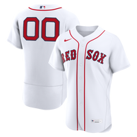 Boston Red Sox White Home Authentic Custom Jersey