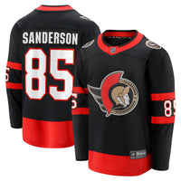 Ottawa Senators Jake Sanderson Black Home Breakaway Jersey