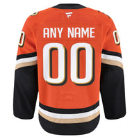 Anaheim Ducks Orange Home Authentic Pro Custom Jersey