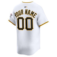 Pittsburgh Pirates White Home Limited Custom Jersey