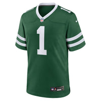 New York Jets Number 1 Groom Legacy Green Game Jersey
