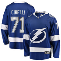 Tampa Bay Lightning Anthony Cirelli Blue Home Breakaway Player Jersey