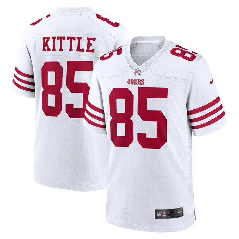San Francisco 49ers George Kittle White Team Game Jersey