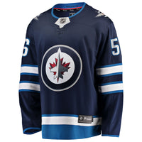 Winnipeg Jets Kale Clague Navy Home Breakaway Jersey