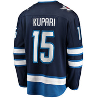 Winnipeg Jets Rasmus Kupari Navy Home Premier Breakaway Player Jersey