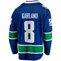 Vancouver Canucks Conor Garland Blue Home Breakaway Jersey