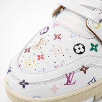 Louis Vuitton Trainer Sneaker Low White Multicolor Monogram - Unisex