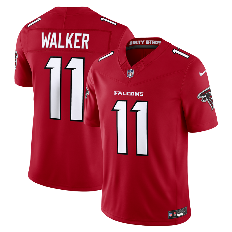 Atlanta Falcons Jalon Walker Red Team Vapor F.U.S.E. Stitched Limited Jersey