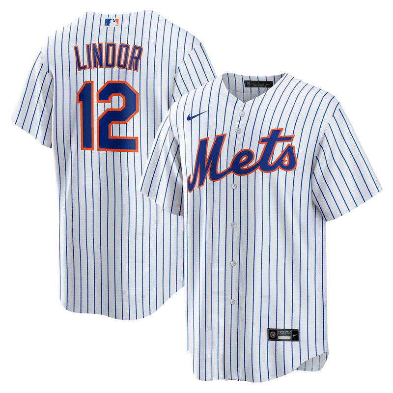 New York Mets Francisco Lindor White Home Replica Player Jersey