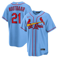 St. Louis Cardinals Lars Nootbaar Light Blue Alternate Replica Jersey