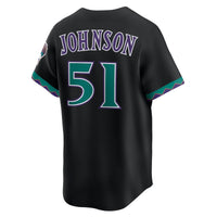 Arizona Diamondbacks Randy Johnson Black Throwback Cooperstown Collection Limited Jersey