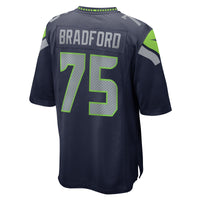 Seattle Seahawks Anthony Bradford College Navy Game Jersey