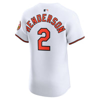 Baltimore Orioles Gunnar Henderson White Home Elite Jersey
