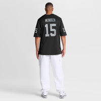 Las Vegas Raiders Fernando Mendoza Black 2026 NFL Draft First Round Pick No. 1 Team Game Jersey