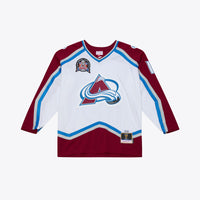 Colorado Avalanche Joe Sakic White 1995 Power Play Jersey