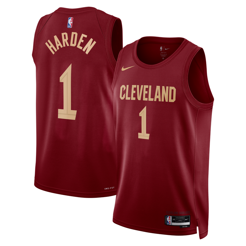 Cleveland Cavaliers Icon Edition Swingman Jersey - Wine - James Harden