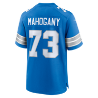 Detroit Lions Christian Mahogany Blue Team Game Jersey
