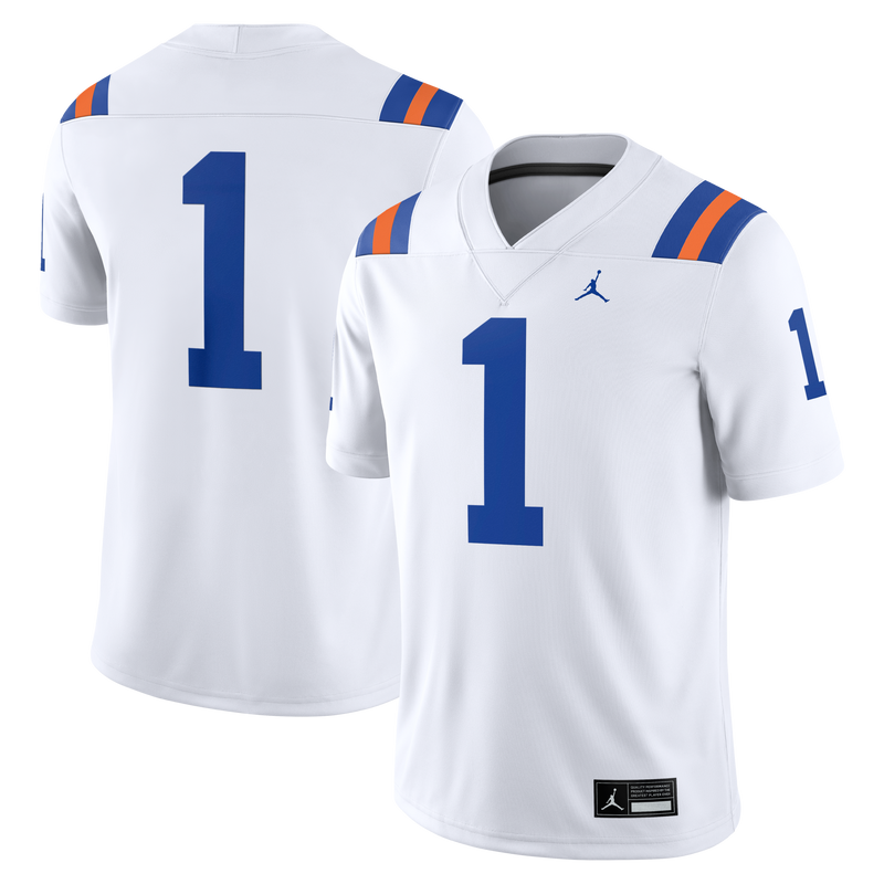 #1 Florida Gators Alternate Game Football Jersey - White