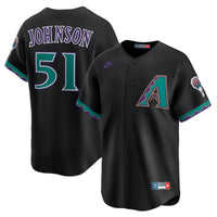 Arizona Diamondbacks Randy Johnson Black Throwback Cooperstown Collection Limited Jersey