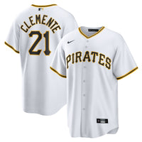 Pittsburgh Pirates Roberto Clemente White Home Replica Player Name Jersey