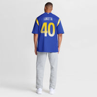 Los Angeles Rams Jesse Luketa Royal Team Game Jersey