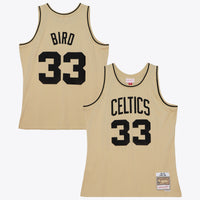 Boston Celtics Larry Bird 1985 Swingman Jersey - Khaki