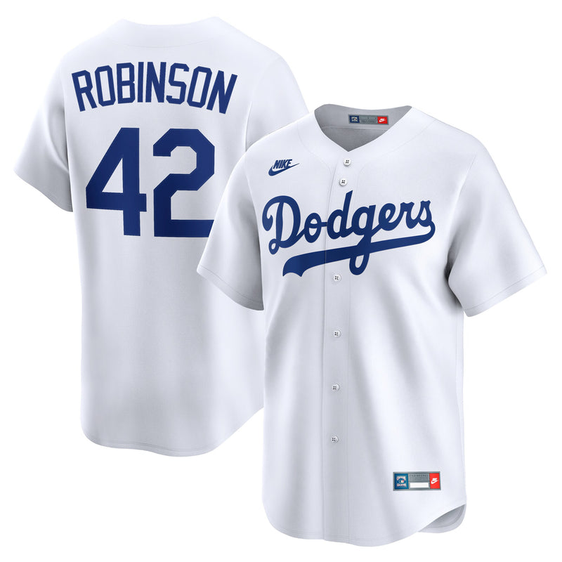 Brooklyn Dodgers Jackie Robinson White Throwback Cooperstown Collection Limited Jersey