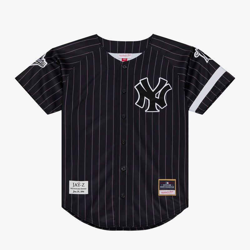 New York Yankees Jay-Z Reasonable Doubt x Black Baseball Jersey