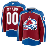 Colorado Avalanche Burgundy Home Premium Custom Jersey