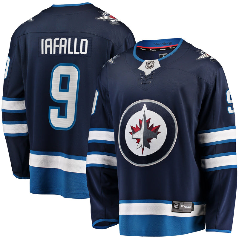 Winnipeg Jets Alex Iafallo Navy Home Premier Breakaway Player Jersey