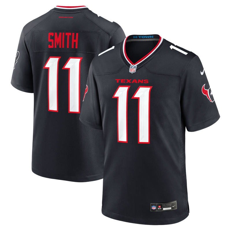 Houston Texans Tremon Smith Navy Team Game Jersey