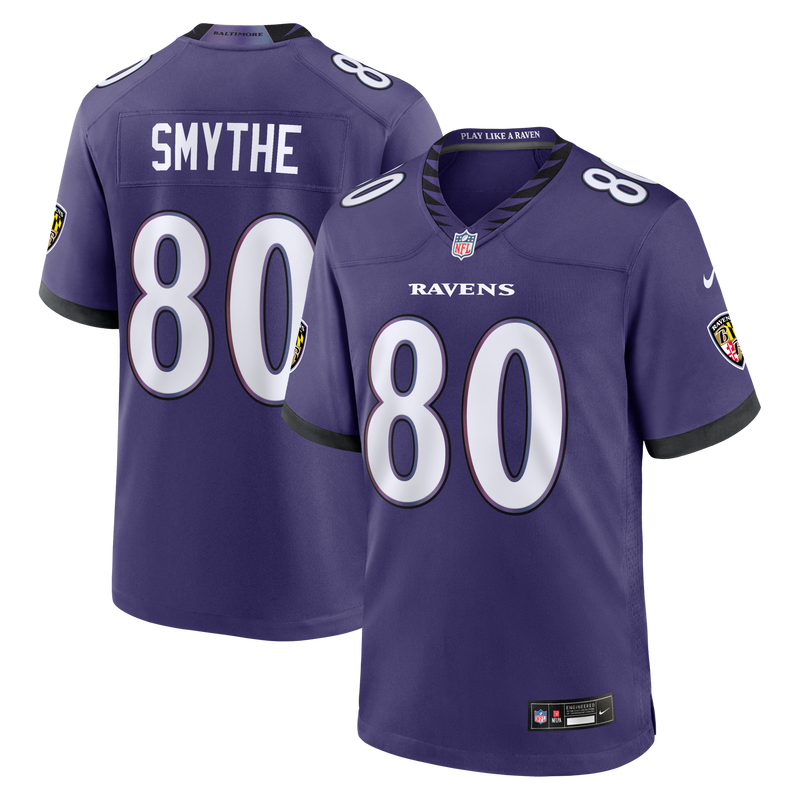 Baltimore Ravens Durham Smythe Purple Team Game Jersey
