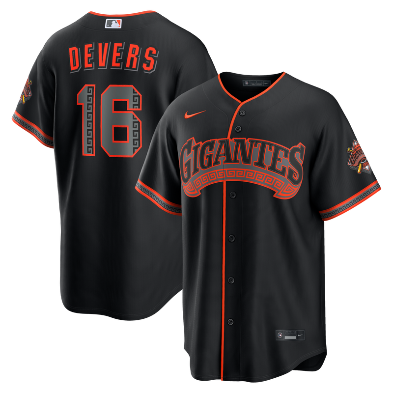 San Francisco Giants Rafael Devers Black Alternate Stadium Jersey